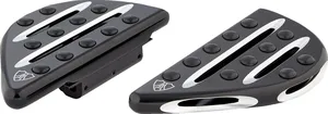 Par de plataformas Deep Cut negras para motocicleta Harley-Davidson