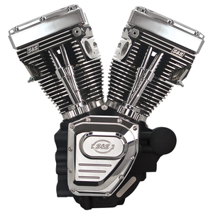 Motor S&S T-Series long block completo con culatas y bloque ensamblados