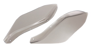 Par de deflectores de aire para carenados Batwing instalados en motocicleta