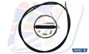 Kit de cable de embrague con fundas y terminales metálicas para motocicleta
