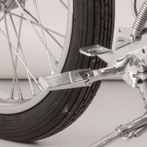 Reposapies abatibles con soporte brida para motocicleta