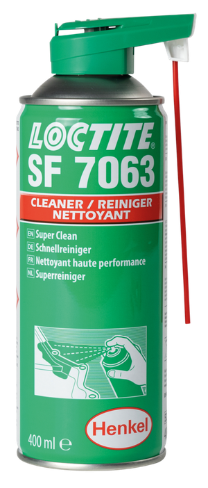 Frasco de limpiador de piezas Loctite SF 7063 para recambios de moto
