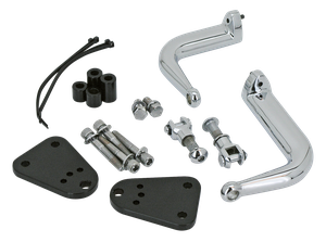 Kit de soporte ajustable para reposapiés instalado en motocicleta Sportster