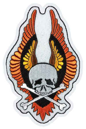 PARCHES BORDADOS LETHAL THREAT - Wing Skull Vintage 4"x5" — B-stock