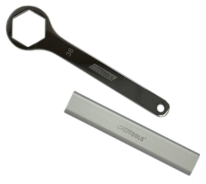Llave de eje cruz metálica para herramientas de taller de motocicletas