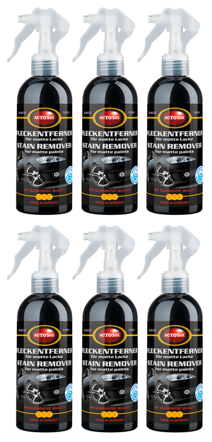 Frasco de limpiador Autosol para pinturas mate en acabado negro