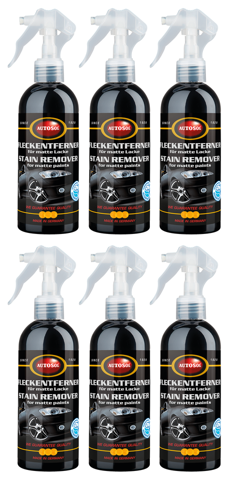 Frasco de limpiador Autosol para pinturas mate en acabado negro