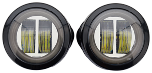Carenado Batwing negro con diseño Triple Eye de la marca Corner Value Parts para motocicleta