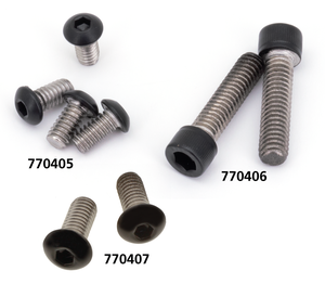 Tornillos de acero inoxidable negro para fijación de faro de motocicleta