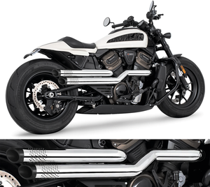 Escape Independence Freedom Performance instalado en lado derecho de Harley-Davidson Sportster
