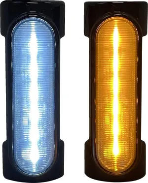 Luces LED dinámicas instaladas en protector de motor de motocicleta