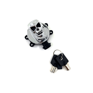 Interruptor de encendido con forma de calavera marca Zodiac para moto