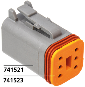 Conjunto de conectores eléctricos hembra y macho tipo Deutsch para cableado de moto