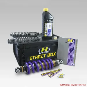 Faro Streetbox negro instalado en motocicleta Honda CB 1000 F
