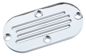 Tapa de primaria ventilada cromada para Harley-Davidson Dyna y Softail