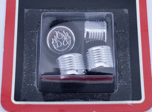 Conjunto de tapas plásticas negras para tornillos hexagonal, Allen y cabeza cónica sobre fondo blanco