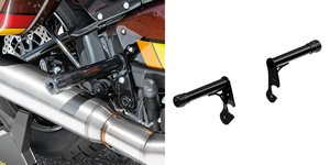 Defensas estilo club Rick's instaladas en depósito de gasolina modelo Softail con motor Milwaukee Eight