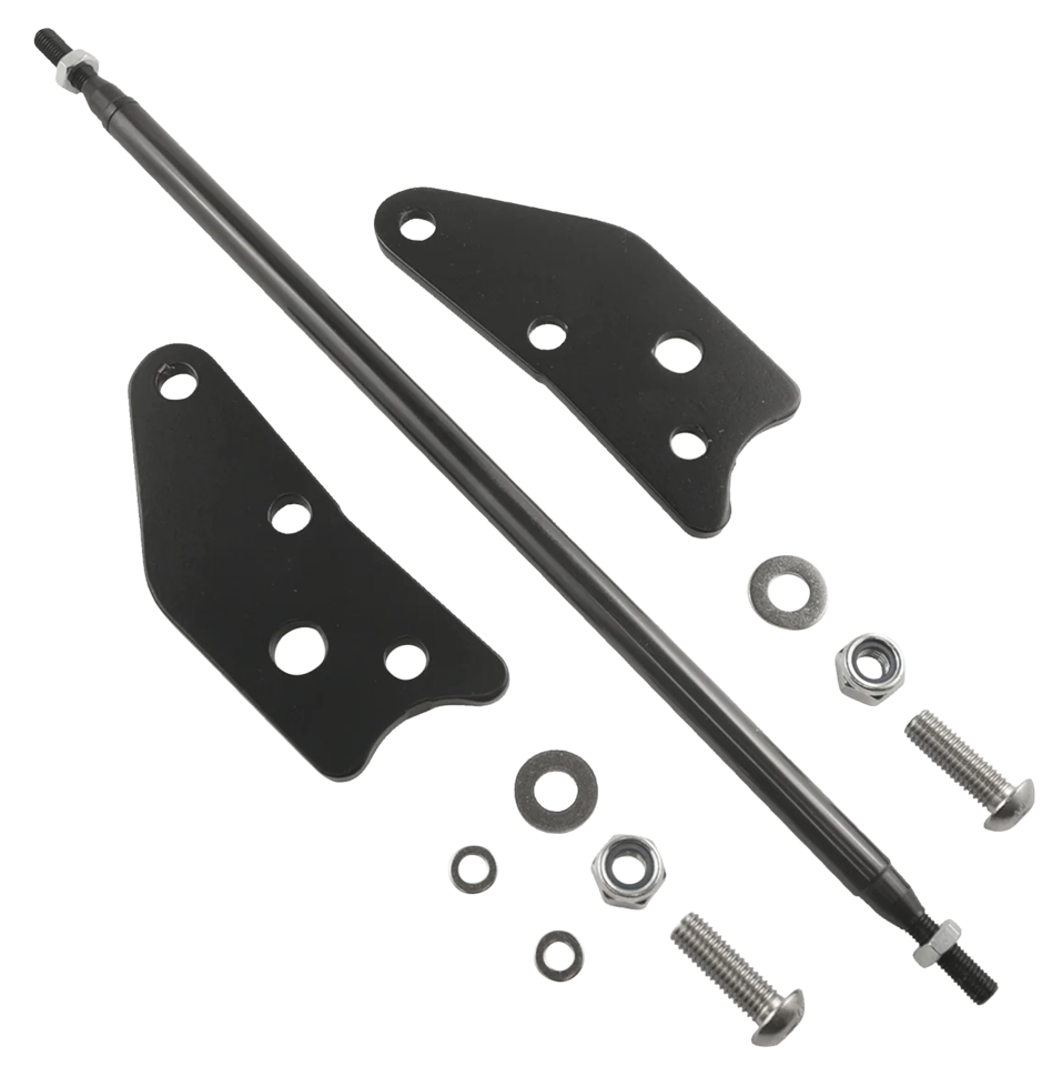 Kit de extensión de control de pie de máquina Joker instalado en Indian Scout
