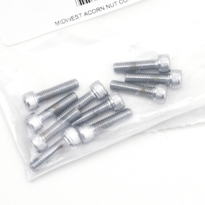Surtido de tornillos Allen con rosca métrica y acabado cromado brillante para motocicletas americanas