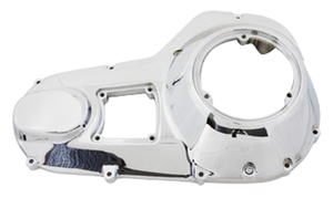 Par de tapas de primaria exteriores cromadas para Harley-Davidson FXR y Touring