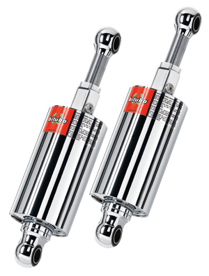 Par de amortiguadores traseros ajustables bitubo para Harley-Davidson Softail