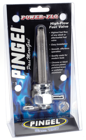 Grifo de gasolina Pingel Power-Flo de alto volumen con rosca de 22mm
