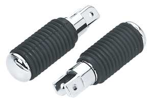 Reposapias universal con tapa cromada para motocicleta