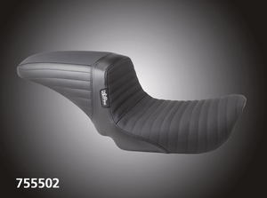 Asiento Le Pera Kickflip negro individual para Harley-Davidson Dyna