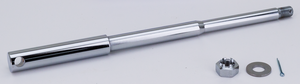 Par de ejes cromados para ruedas delanteras y traseras de motocicleta