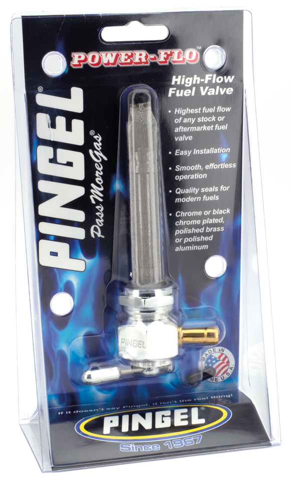 Grifo de gasolina Pingel Power-Flo 22mm alto volumen para depósito de gasolina