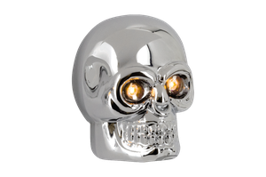 Par de luces indicadores estilo Cobalt Skull para motocicleta