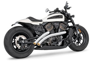 Radio Radical Freedom Performance instalada en manillar de Harley-Davidson Sportster S