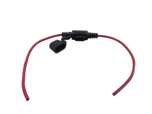 Soporte de fusibles in-line negro para motocicleta