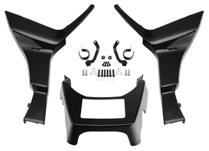 Kit de carenado inferior negro para motocicleta Harley-Davidson Road Glide