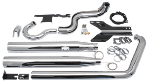 Escape true dual ajustable MCJ instalado en motocicleta Softail Twin Cam