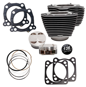 Par de cilindros big bore S&S color aluminio para motor Milwaukee Eight