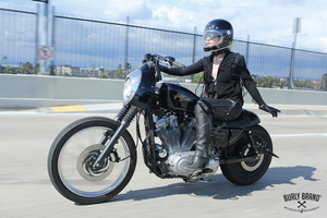 Manillar The Jim de Burly instalado en motocicleta
