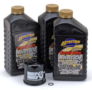 Conjunto de filtros de aceite y juntas para cambio de aceite en motocicleta