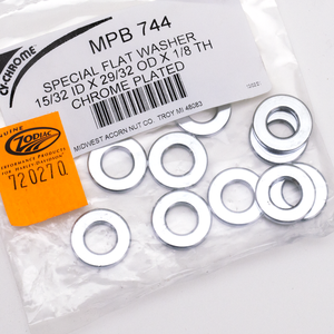 Juego de arandelas planas de acero inoxidable de medidas especiales para motocicletas americanas
