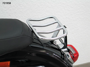 Portaequipajes Fehling instalado en motocicleta Harley-Davidson Sportster