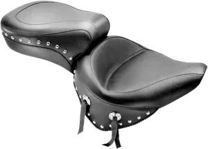Asiento de motocicleta 2-Up con tachuelas metálicas