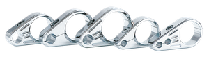 Par de soportes de cable cromados Zodiac para motocicleta