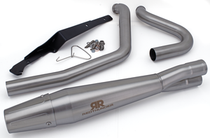 Sistema de escape 2 en 1 RedThunder instalado en motocicleta