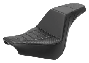 Asiento negro C.C. Rider con escalera trasera para Harley-Davidson Softail Milwaukee Eight