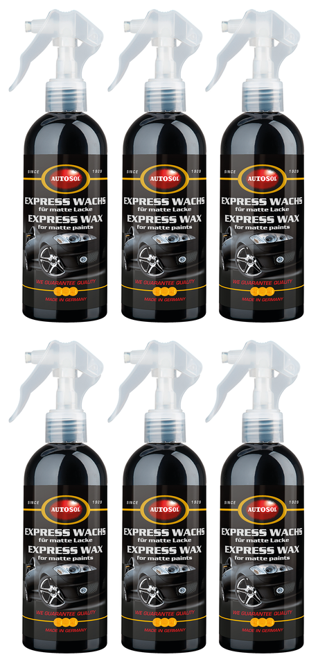 Frasco de cera Autosol Express para pintura mate de motocicletas