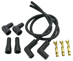 Conjunto de cables de bujías Compu-Fire negro para Harley-Davidson