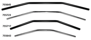 Manillar drag bar negro de 1 pulgada de Westland Customs
