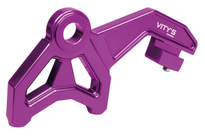 Par de soportes Vity para pinzas de freno traseras de montaje radial en acabado negro