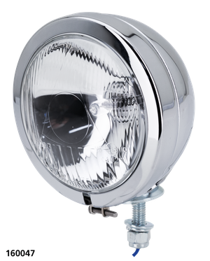Faro adicional circular cromado de 4 1/2 pulgadas para motocicleta