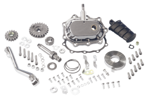 Kit de arranque a patada de alto rendimiento instalado en motor Big Twin